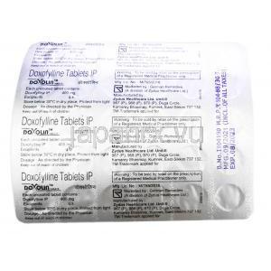 ドキソリン, ドキソフィリン 400mg, 製造元: Zydus Cadila, 箱正面