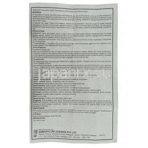 ハモスタット Hamostat, アミカ ジェネリック, アミノカプロン酸 250mg/ml 20ml  注射 (Samarth) 情報シート2