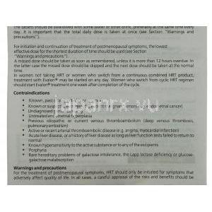 エバロン Evalon, エストリオール Estriol 1mg 錠 (Shering-Plough) 情報シート5