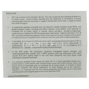 エバロン Evalon, エストリオール Estriol 1mg 錠 (Shering-Plough) 情報シート8