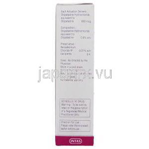 オロパタジン塩酸塩（パタネーゼジェネリック）, オロファーストOlofast 600mcg 点鼻薬 (Sun Pharma) 成