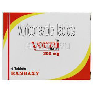 ボルズ Vorzu, ボリコナゾール ジェネリック, ブイフェンド 200mg 錠 (Ranbaxy) 箱