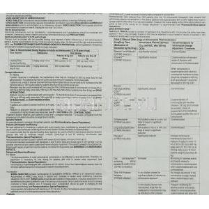 ボルズ Vorzu, ボリコナゾール ジェネリック, ブイフェンド 200mg 錠 (Ranbaxy) 情報シート2