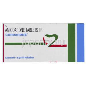 アミオダロン（アンカロン ジェネリック）コーダロン Cordarone 錠 (Sanofi Aventis) 箱