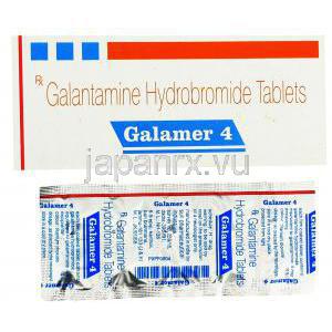 ガラマー Galamer, ラザダイン ジェネリック, ガランタミン 4mg  錠 (Sun Pharma)