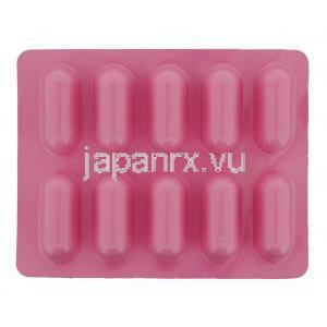 ホルモリン （低分子プロゲストン／ジェネリック プロメトリウム） 100mg カプセル (Lupin) 包装