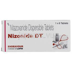 ニゾナイド DT Nizonide DT, ニタゾキサニド（アリニア,アニータ　ジェネリック）, 200mg 錠 (Lupin) 箱