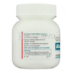 アバミューン Abamune, ザイアジェンジェネリック, アバカビル 300mg 錠 (Cipla) ボトル側面・記載情報