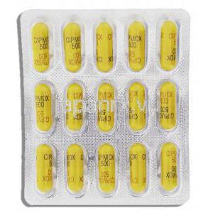 シプモックス Cipmox （アモリン ジェネリック） アモキシシリン 500mg カプセル (Cipla) 包装