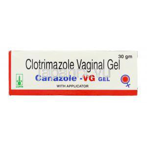 カナゾール-VG Canazole-VG, クロトリマゾール配合 2% 30gm  膣用ジェル (Creative Healthcare) 箱