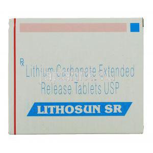インタリス SR Inthalith SR, リーマス ジェネリック, 炭酸リチウム 400 mg 錠 (Sun Pharma) 箱