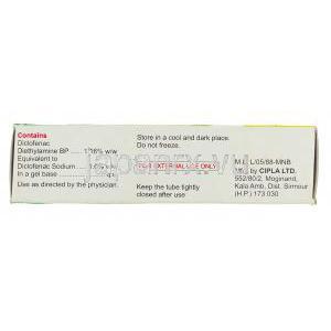 ジクロフェナク （ナボール ジェネリック）, コフェナック Cofenac,  15gm ジェル (Ranbaxy) 製造者情報
