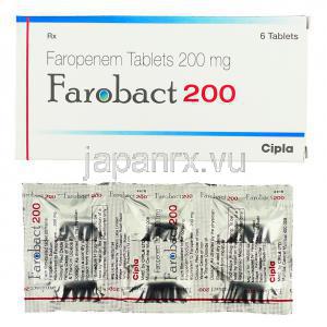 ファロバクト Farobact, ファロネム Faronem, ファロム ジェネリック,  ファロペネム 200mg 錠 (Cipla)