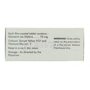 シリボン Silybon, プロヘップ ジェネリック, シリマリン 70mg 錠 (Micro Labs) 成分