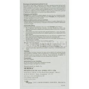 トリバスタルLA Trivastal L.A., ピリベジル 50mg (Serdia) 情報シート6