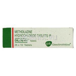 ディロシン Dilosyn, メトジラジン 8mg (GSK) 箱側面