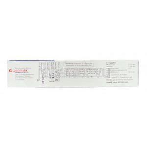 ヘアフォーユー Hair4u ミノキシジル・アミネキシル配合 5% 頭皮外用液　(Glenmark) 箱記載情報