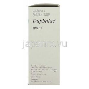 デュファラック Duphalac, ラクツロース  内服液10g/15ml x 100ml (Solvay) 成分