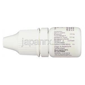 ケアプロスト プラス, ビマトプロスト・マイレン酸チモロール配合 300mg/ml  5mg/ml x 3ml 点眼薬 (Sun Pharma)