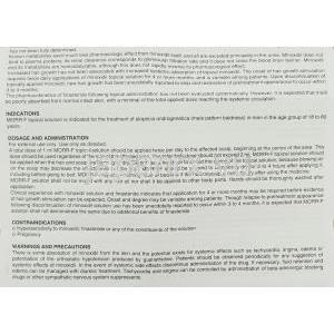 モールF Morr-F,  ミノキシジル・フィナステリド配合 60ml 頭皮外用液 (Intas) 情報シート2