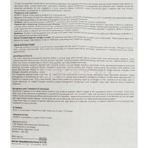 モールF Morr-F,  ミノキシジル・フィナステリド配合 60ml 頭皮外用液 (Intas) 情報シート3