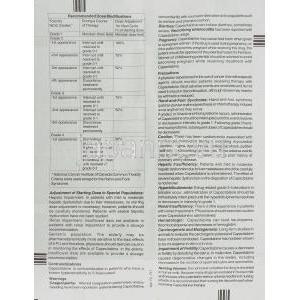 ケープガード Capegard, ゼローダ ジェネリック, カペシタビン  500mg 錠 (Cipla) 情報シート2