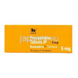 ケマドリン Kemadrin, プロシクリジン 5mg 錠 (GSK) 箱