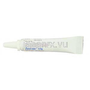 ゾビラックス Zovirax, アシクロビル 3% x 5gm 眼軟膏 (GSK) チューブ