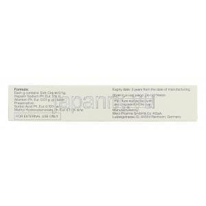 コントラクテュベックス Contractubex, セパー抽出物 / アラトニン / ヘパリンナトリウム 配合  20gm 外
