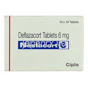 ネスタコート Nestacort, カルコート ジェネリック, デフラザコート 6mg 錠 (Cipla) 箱