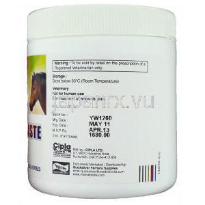 カルニ ペースト Carni Paste, L-カルニチン・D-パンテノール配合 250mg (Cipla) 容器・製造者情報