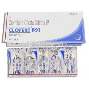クロフェート Clofert, クロミフェン 50mg 錠 (Svizera)