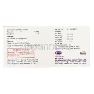 ハートエース Heartace, アルテース ジェネリック, ラミプリル 10mg 錠 (Biochem) 成分・製造者情報