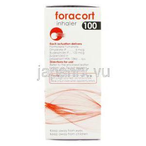 フォラコート Foracort, シンビコート ジェネリック, フマル酸ホルモテロール 6 mcg   ブデソニド 100