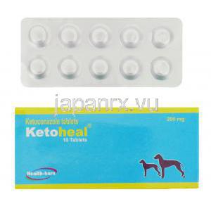 ケトヒール Ketoheal, ニゾラール ジェネリック, ケトコナゾール 200mg 錠 (Health Kare Pharma)
