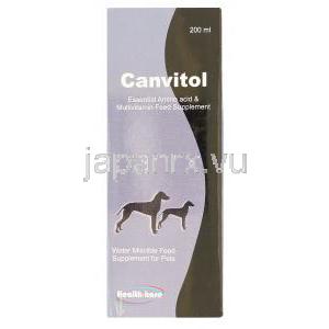 キャンビトール Canvitol アミノ酸 ＋ ビタミンC ＋ ビタミンＥ配合 200ml シロップ (Health Kare Pharma) 箱