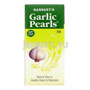 ガーリック・パールズ Garlic Pearls カプセル (Ranbaxy) 箱