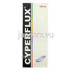 サイパーフラックス Cyperflux , パーメトリン配合 シャンプー (Health kare Pharma) 箱