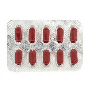 リボゲン Livogen,  フマル酸第一鉄/葉酸 152mg, 葉酸 1500mcg 錠 (Merck India) 包装