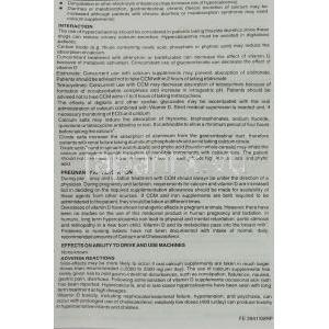 シーシーエム CCM, カルシウム・葉酸・ビタミンD配合錠 (GSK) 情報シート2