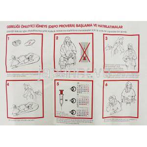 デポプロベラ Depo-Provera, メドロキシプロゲステロン 150mg 注射 (ファイザー社) 情報シート1