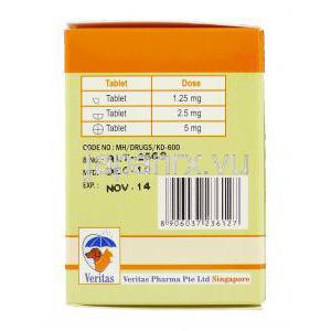 セーフハート5,  ピモベンダン5mg チュアブル錠 (Veritas) 成分