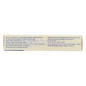 カデュエット Caduet, アムロジピン・アトルバスタチン 10mg/20mg 錠 (Pfizer トルコ) 箱情報