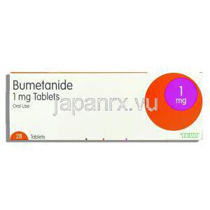 ルネトロン ジェネリック, ブメタニド 1mg 錠 (Teva) 箱