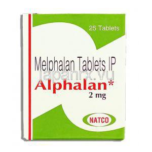 メルファラン, メルファラン Melphalan 2mg 錠 (Natco) 箱