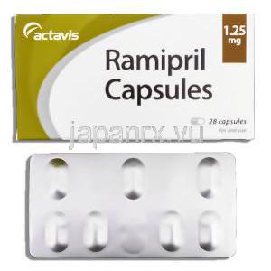 アルテース ジェネリック, ラミプリル 1.25mg カプセル (Actavis)