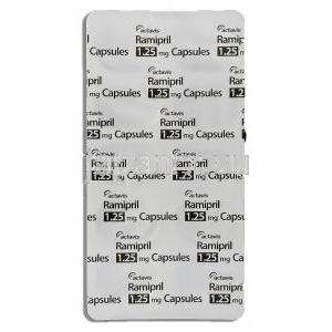 アルテース ジェネリック, ラミプリル 1.25mg カプセル (Actavis) 包装裏面