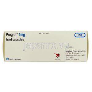 プログラフ Prograf, タクロリムス 1mg カプセル (Astellas) 箱
