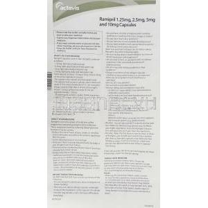 アルテース ジェネリック, ラミプリル 1.25mg カプセル (Actavis) 情報シート1