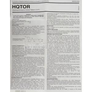 Hqtor, プラキニル ジェネリック, ヒドロキシクロロキン 200mg 錠 (Torrent) 情報シート1